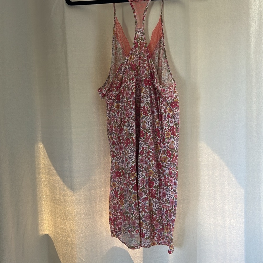 Floral Pink and Orange Women's Nighty/summer dress by Flora Nikrooz - Picture 5 of 9